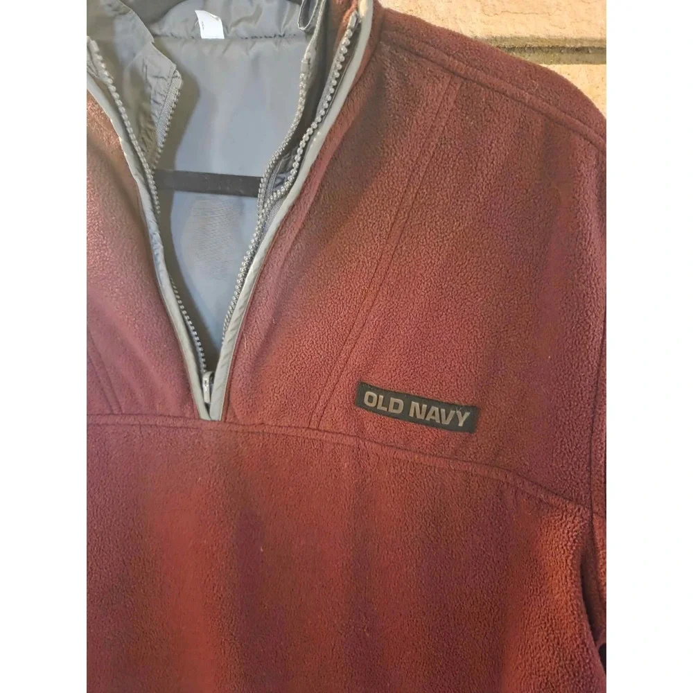 Vintage 90s Old Navy Reversible Half-Zip Pullover Jacket